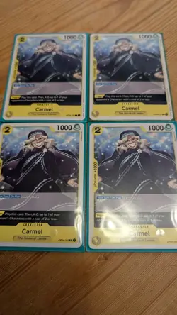 x4 playset OP04-101 Carmel Common One Piece TCG Card - Image 1