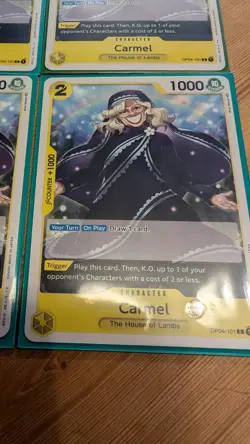 x4 playset OP04-101 Carmel Common One Piece TCG Card - Image 2