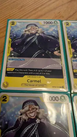 x4 playset OP04-101 Carmel Common One Piece TCG Card - Image 4