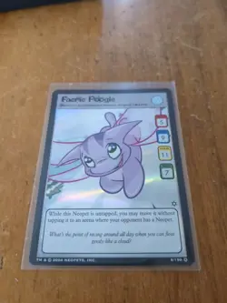 Neopets TCG Card Game Hannah And The Ice Caves Faerie Poogle 8/150 NM - Image 1