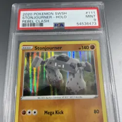 Stonjourner 111/192 - Rebel Clash - Holo Rare - Pokemon Card TCG Psa 9 - Image 2