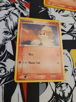 Growlithe 64/112 FireRed & LeafGreen Common Light Play Pokemon TCG Card - LP - Image 2