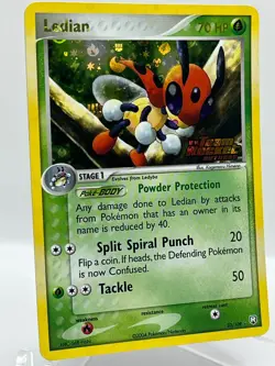 Ledian 23/109 EX Team Rocket Returns Reverse Holo Stamped Pokemon TCG Card - Image 2
