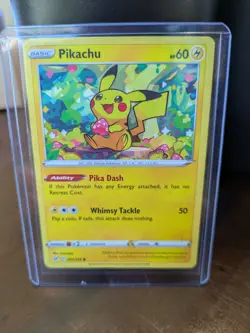 Pikachu Pokemon Card / TCG / Holo / Rare / Lost Origin / 052/196 - Image 1