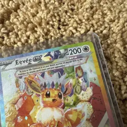 2025 Pokemon Prismatic Evolutions Eevee EX Black Star Promo ULTRA RARE HOLO #1 - Image 3