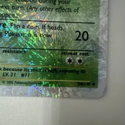 Pokemon Card Metapod 54/110 Legendary Collection Set Reverse Holo WOTC Played - Image 3