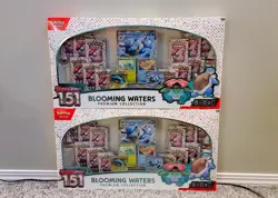 2 x Pokemon TCG Blooming Waters Premium Collection Box - New, Factory Sealed - Image 1