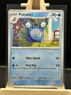 Poliwhirl 061/165 Non Holo Common Scarlet & Violet 151 Pokemon TCG - Image 1