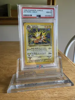 PSA 10 Pokemon 1999 Jolteon Holo Jungle (POP 81) - Image 1