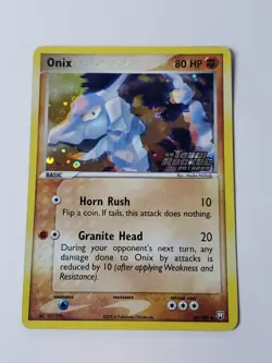 2004 Pokemon TCG EX Team Rocket Returns 69/109 Onix Reverse Holo Stamped - Image 1