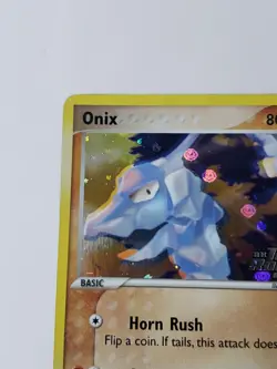 2004 Pokemon TCG EX Team Rocket Returns 69/109 Onix Reverse Holo Stamped - Image 3
