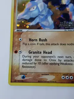 2004 Pokemon TCG EX Team Rocket Returns 69/109 Onix Reverse Holo Stamped - Image 5