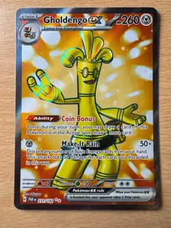 Gholdengo ex (Ultra Rare) 231/182 Pokemon Scarlet & Violet Paradox Rift NM - Image 1