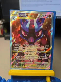Pokemon TCG Lot of 2_ Lucario Holo Black Star Promos - SWSH (VStar-291 & V213) - Image 2