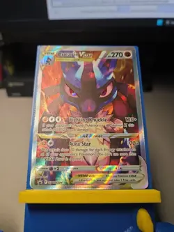Pokemon TCG Lot of 2_ Lucario Holo Black Star Promos - SWSH (VStar-291 & V213) - Image 3