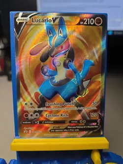 Pokemon TCG Lot of 2_ Lucario Holo Black Star Promos - SWSH (VStar-291 & V213) - Image 5