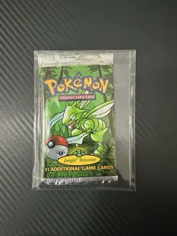 1999 Pokemon Jungle 1st Edition Booster Pack Scyther Art Vintage WOTC Sealed - Image 1