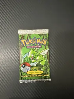 1999 Pokemon Jungle 1st Edition Booster Pack Scyther Art Vintage WOTC Sealed - Image 2