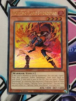 Fighting Flame Swordsman MZMI-EN001 Ultra Rare 1st Edition Yugioh - Image 1
