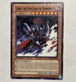 Yugioh Gorz the Emissary of Darkness BP01:EN014 Rare 1st Edition HP - Image 1