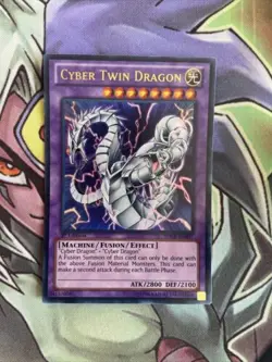SDCR-EN037 Cyber Twin Dragon Ultra Rare 1st Edition NM Yugioh Card - Image 1