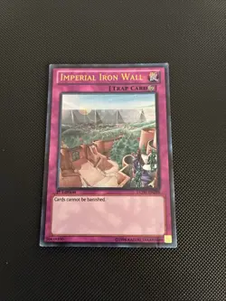 YUGIOH IMPERIAL IRON WALL LCJW-EN298 ULTRA 1ST ED HEAVY PLAY - Image 1