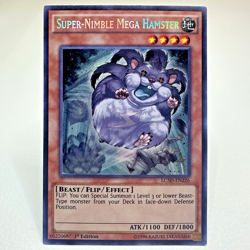Yugioh Super-Nimble Mega Hamster LC5D-EN226 1st Edition Secret Rare Holo - NM - Image 1