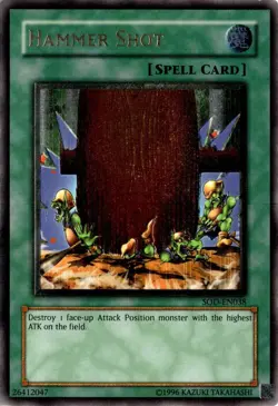 Hammer Shot - Yu-Gi-Oh! Ultimate Rare - SOD-EN038 Vintage LP - Image 2