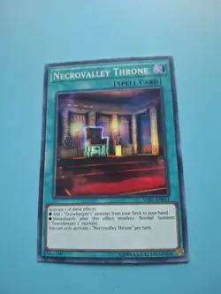 Yugioh Card - Necrovalley Throne Super Rare 1st Edition SOFU-EN055 LP - Image 1