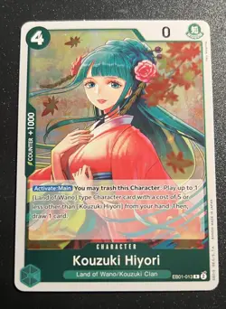 Kouzuki Hiyori EB01-013 English One Piece Card - Image 1