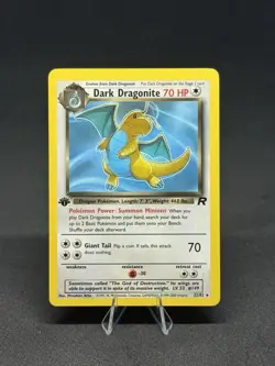 Pokemon Card - Dark Dragonite Team Rocket 1st Edition 22/82 Rare - Image 1