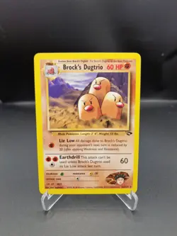Pokemon Brocks Dugtrio Gym Challenge Non-Holo Rare Card 22/132 WOTC Vintage - Image 1