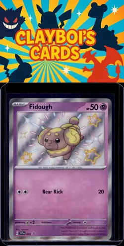 Fidough SV: Scarlet & Violet Promo Cards Pokemon 069 Shiny Common NM+ - Image 1