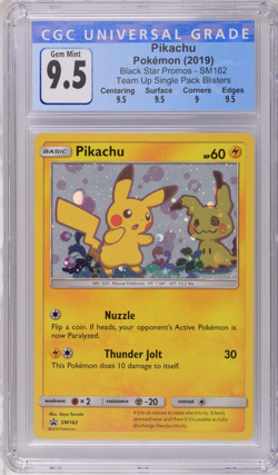POKEMON CARD - PIKACHU SM162 PROMO CGC 9.5 - Image 1