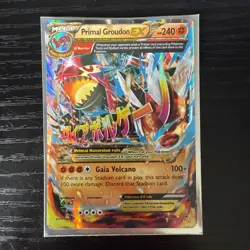 Primal Groudon EX Holo Pokemon Card 86/160 - Image 1