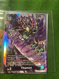 Titamon BT6-081 SR Digimon Card Game NM - Image 1