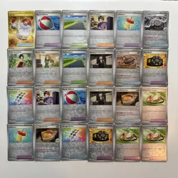 Pokemon TCG Scarlet & Violet 151 Trainer Reverse Holo + Gold Lot of 24 Cards - Image 1