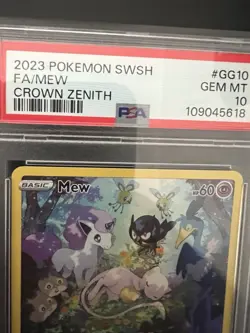 Pokemon Crown Zenith Mew GG10/GG70 PSA 10 Gem Mint Graded Card - Image 3