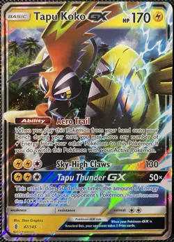 Tapu Koko GX 47/145 Sm-Guardians Rising Holo - Pokemon Card - Image 1