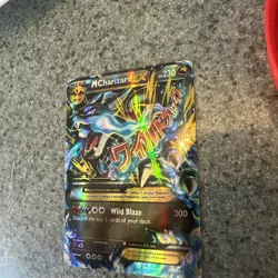 Pokemon Mega Charizard EX Blue Fire 2014 Halo Card Well Played - Image 3