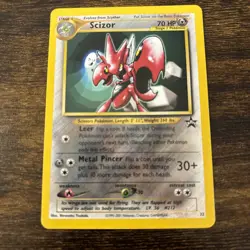 Pokemon Card - Scizor - WoTC Black Star Promo #33 - Image 1