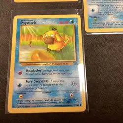 Pokemon Vintage (5) Card Lot WOTC Fossil Rare Psyduck, Articuno, Horsea, & More - Image 3