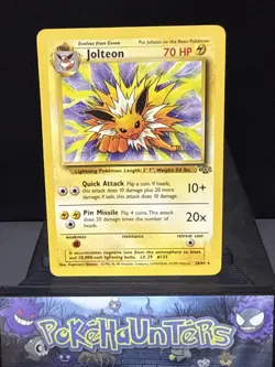 Pokemon Card Jolteon 20/64 Jungle Non Holo Rare WOTC Light Play - Image 1