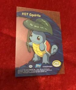Squirtle #07 PC4 Pokemon Trading Card Topps Tv Animation Edition - Image 2