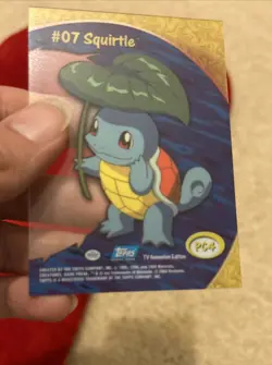 Squirtle #07 PC4 Pokemon Trading Card Topps Tv Animation Edition - Image 5