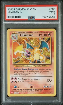 2023 POKEMON CLC-TRADING CARD GAME CLASSIC #003 CHARIZARD PSA 9 - Image 1