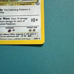 Wigglytuff 16/64 Pokemon Card TCG Holo Rare Jungle Set LP - Image 5