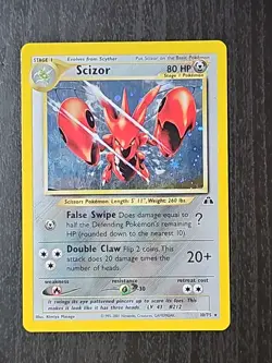 Scizor 10/75 Neo Discovery 2001 Holo Rare WOTC Pokemon Card TCG - NM! - Image 1