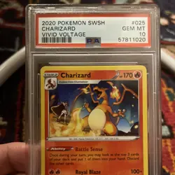 Pokemon TCG Charizard SWSH066 Vivid Voltage Card PSA 10 - Image 2