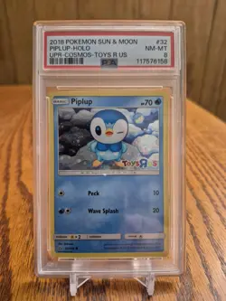 PSA 8 NM-MT - Piplup #32 - Pokemon Card Toys-R-Us Stamped Holo Promo - Image 1